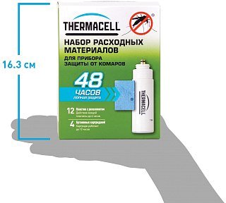 Набор запасной ThermaCell 4 газовых картриджа и 12 пластин - фото 6