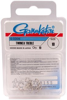Крючок Gamakatsu тройной Twinex nickel №10