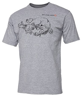 Футболка Savage Gear Cannibal INK tee gray melange