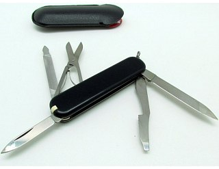 Нож Victorinox Executive 74 мм 10 функций черный - фото 4