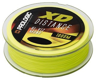 Леска Prologic XD Distance Mono 1000м 0.25мм 4.80кг 10lb Hi-viz Yellow