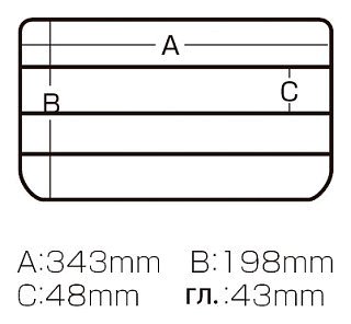 Коробка Meiho Versus VS-3043ND 356x230x50мм Black - фото 6