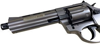 Револьвер Курс-С Таурус-S 10ТК сигнальный 4,5" 5,5мм фумо графит - фото 3