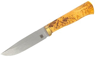 Нож Северная Корона Оцелот нержавеющая сталь карельская береза - фото 1