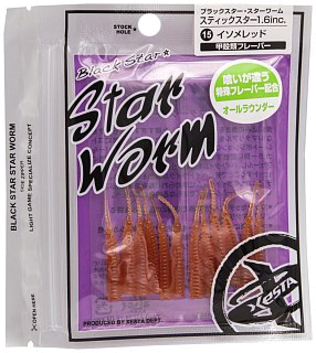 Приманка Xesta Black star worm stick star 1,6" 15.ir