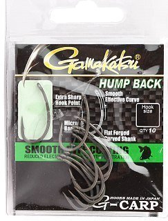 Крючок Gamakatsu G-Carp Hump back grey №4 уп.10шт - фото 4