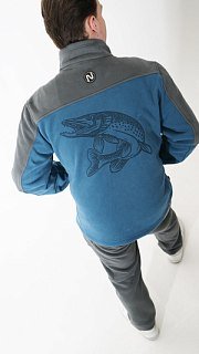 Джемпер Nautilus Keepler флисовый Grey/Blue с принтом - фото 12