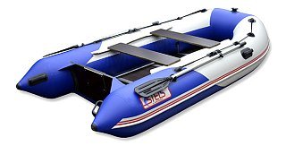 Лодка Хантер STELS 295 сине-белый - фото 3