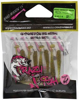 Приманка Crazy Fish Nano Minnow 6-40-1-6