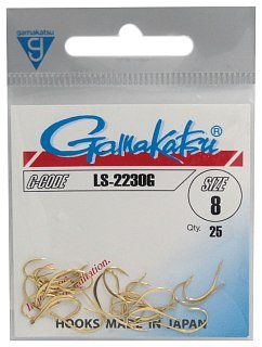 Крючок Gamakatsu LS-2230G gold №8 - фото 1