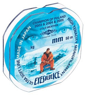 Леска Mikado Eyes blue ice 50м 0,18мм