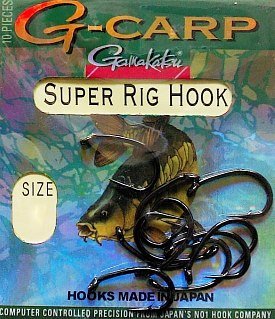 Крючок Gamakatsu G-Carp Super Rig Hook №6 уп.10шт - фото 2