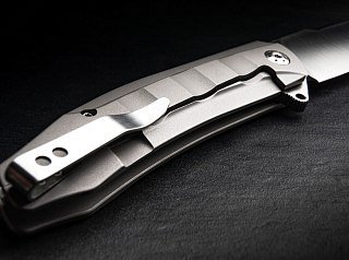 Нож Boker Talpid складной 9см сталь D2 рукоять сталь - фото 4