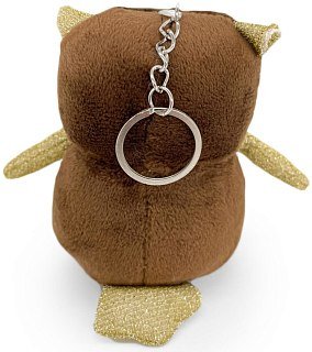 Игрушка Mimis Сова с подвесом коричневая 11см - фото 4