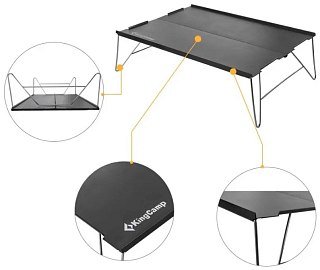 Стол King Camp Smart алюм/сталь черный - фото 3