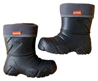 Сапоги Nordman Kids школьные утепленные с манжетой из вельвета ЭВА серые - фото 8