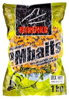 Прикормка MINENKO PMbaits ready to use mix №1 1кг кукуруза/конопля