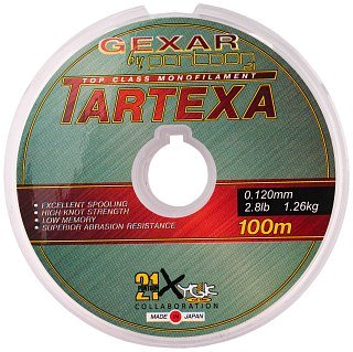 Леска Pontoon21 Gexar Tartexa 0.12мм 2.8lb 1.26кг светло-серая