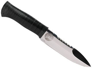 Нож Росоружие Спас-1 95x18 рукоять кожа - фото 1