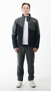 Джемпер Nautilus Keepler флисовый Grey/Dark Grey с принтом - фото 7