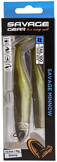 Приманка Savage Gear Minnow 12,5см 35гр khaki 2+1