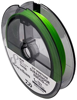 Шнур Daiwa UVF Morethan Dura sensor X8BRAID +SI2 PE 1,0 -150м Lime Green - фото 1