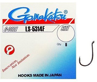 Крючок Gamakatsu LS-5314F black №1 - фото 2