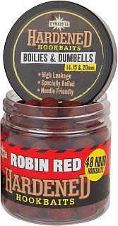Бойлы Dynamite Baits Hardened Robin Red 15/20мм & dumbells 14 мм 100гр