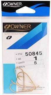 Крючки Owner 50845 №1 Gold
