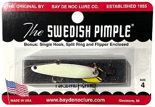 Блесна Bay de Noc Swedish Pimple №4 7гр PGLO