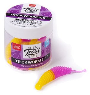 Приманка Lucky John Trick worm 2,5" T95 7шт в уп - фото 2