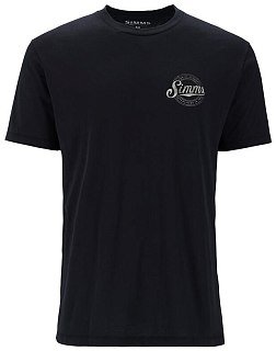 Футболка Simms Circle Lockup T-Shirt Black  - фото 1
