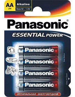 Батарейка Panasonic Essential Power LR6 AA 1.5 уп.4шт