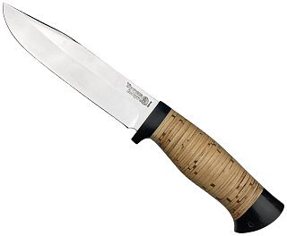 Нож Росоружие Баджер 2 ЭИ-107 береста позолота гравировка - фото 4