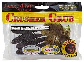 Приманка Lucky John твистер Pro series crusher grub 09.90/PA03 5шт - фото 3