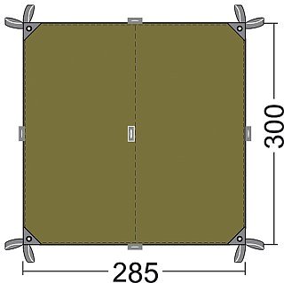 Тент Tatonka TARP 2 light olive - фото 3