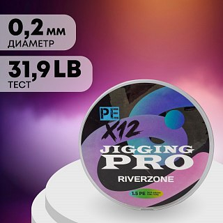 Шнур Riverzone Jigging Pro X12 PE 1,5 150м 14,5кг multicolour - фото 3