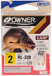 Крючки Owner с поводком RL-328 №02