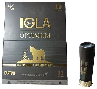 Патрон 12х70 Технодинамика Игла-Оптимум Картечь 7,15 32гр - фото 1
