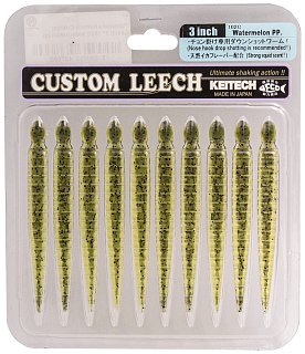 Приманка Keitech Custom Leech 3" 102C watermelon pp