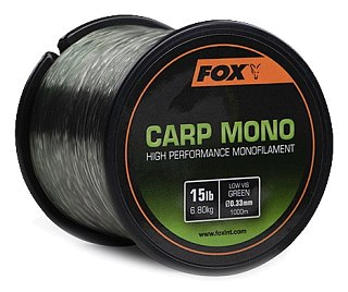 Леска Fox Carp Mono 1000м 15lb 0.33мм - фото 1
