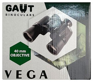 Бинокль Gaut Vega 8x40 Roof-призмы BK7 черный - фото 2