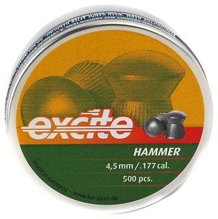 Пульки H&N Excite Hammer 4,5мм 0,51гр 500шт