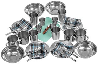 Набор Nisus для пикника Picnic на 4 персоны коричневый - фото 4