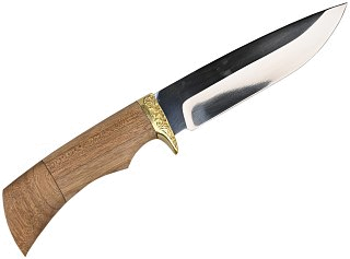 Нож ИП Семин Лазутчик сталь 65х13 литье ценные породы дерева - фото 2