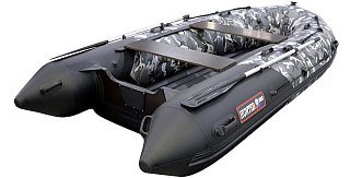 Лодка Хантер 350 Про серый кмф - фото 1