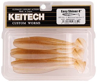 Приманка Keitech виброхвост Easy shiner 4" 412 wakasagi