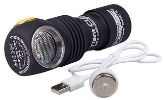 Фонарь Armytek Tiara C1 Pro Magnet XP-L USB белый - фото 3