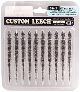 Приманка Keitech Custom Leech 3" 305C pro blue shiner