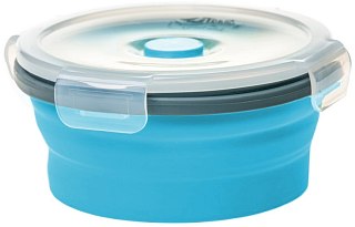 Контейнер Tramp складной с крышкой-защелкой 800мл аквамарин - фото 2